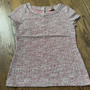 Banana Republic Tweed Short Sleeve Top